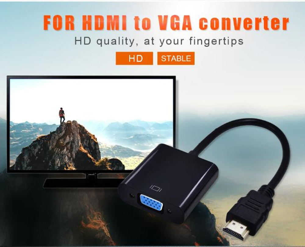 Convertisseur adaptateur HDMI mâle vers VGA femelle Convertisseur adaptateur HDMI mâle vers VGA femelle